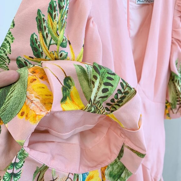 Alémais Papaya linen-blend minidress - Picture 10 of 16